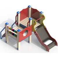 Игровой комплекс "Веселые счёты" без крыши