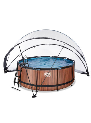 Бассейн EXIT "Дерево" 360x122 см, с накрытием и подогревом воды