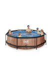 Басейн круглий EXIT дерево 300 х 76 см