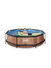 Басейн круглий EXIT дерево 300 х 76 см
