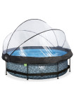 Басейн круглий з куполом EXIT камінь 300 х 76 см