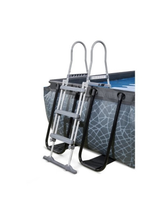 Каркасний басейн EXIT із наземним куполом 400×200×100 см "Камінь"