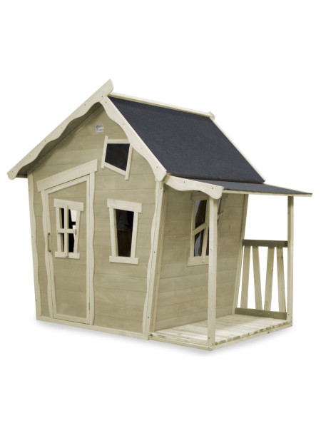 Дерев'яний будиночок з кедра EXIT Crooky 150 сіро-бежевий