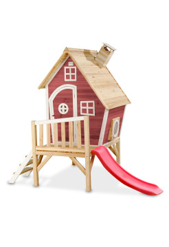 Деревянный домик для детей EXIT Fantasia 300, красный