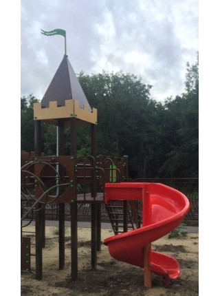 Склопластикова гірка Спіраль