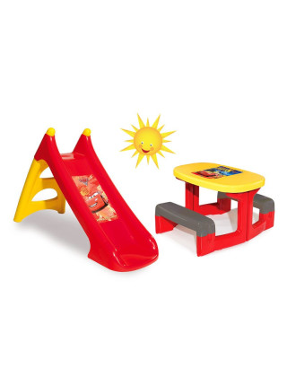 Детская горка пластиковая Тачки-2