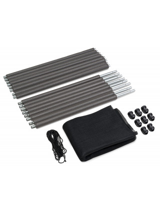 Батут із захисною сіткою Hop - Sport 488 см чорно-зелений Батут із захисною сіткою Hop - Sport 488 см чорно-зелений