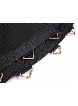 Батут із захисною сіткою Hop - Sport 305 см чорно-зелений Батут із захисною сіткою Hop - Sport 305 см чорно-зелений