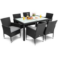 Мебель садовая VERONA 6+1 чёрный