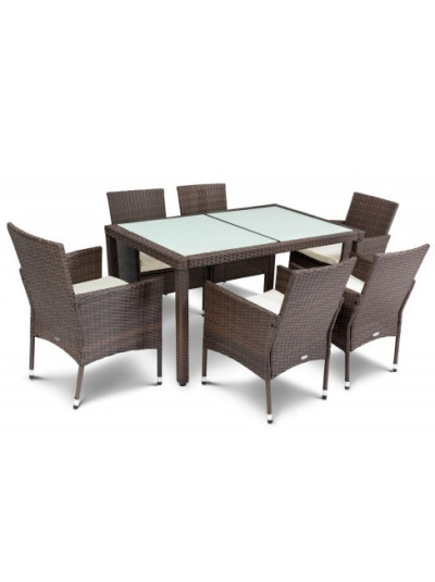 Мебель садовая VERONA 6+1 коричневый
