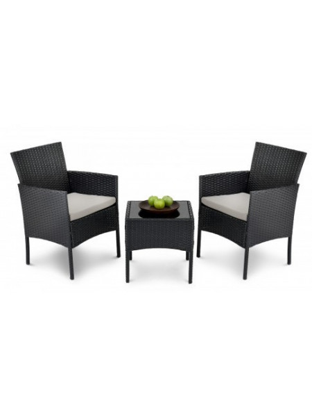 Набір меблів для саду Siena чорний