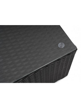 Садовий диван в комплекті Bologna чорний/сірий