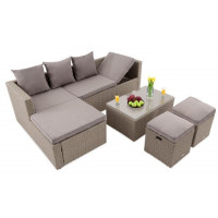 Садовый диван в комплекте Bologna бежевый