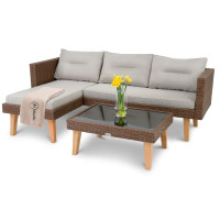 Комплект садовой мебели Imola коричневый