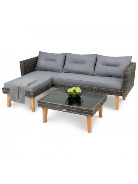 Комплект садових меблів Imola сірий
