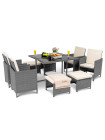 Набор мебели для сада PARMA 8+1 серый