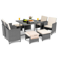 Набор мебели для сада PARMA 8+1 серый