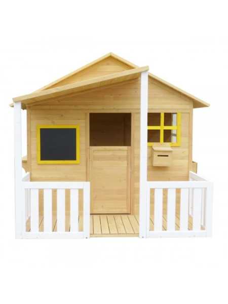 Дерев'яний дитячий будиночок з верандою Дерев'яний дитячий будиночок з верандою
