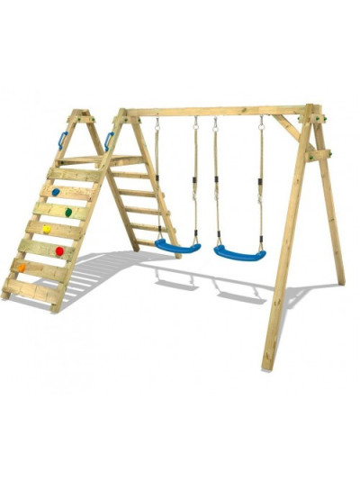  Гойдалка дитяча для дачі з скелелазою