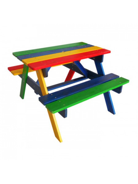 Дитячий столик з лавками для саду і вулиці Ір-1