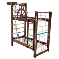 Двох'ярусне ліжко-спортивний куточок 160 х 70 см 