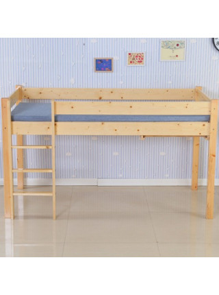 Ліжко-горище зі столом і полицями