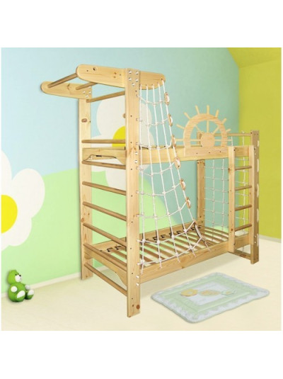 Ліжко спортивний куточок двох'ярусне "Пірат" 190*80