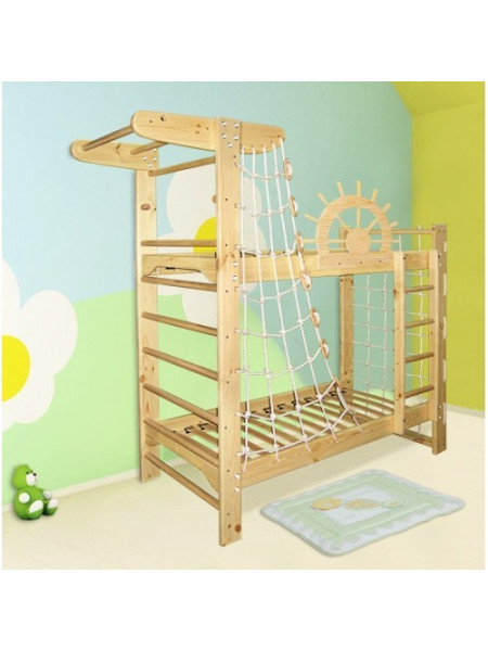 Ліжко спортивний куточок двох'ярусне "Пірат" 190*80