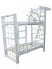 Ліжко двоярусне зі шведською стінкою Пірат Білий 