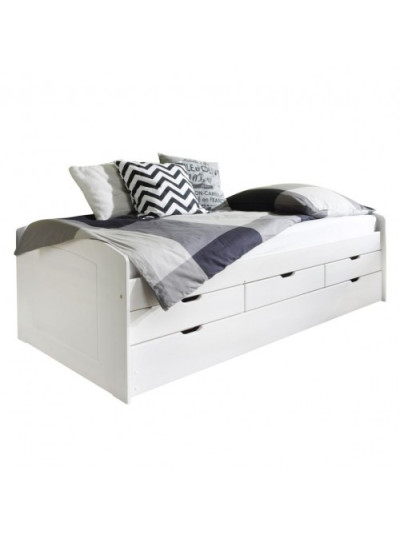 Детская кровать с выдвижным спальным местом Ясень