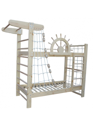 Ліжко спортивний куточок двох'ярусне "Пірат" 190*80