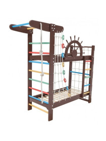 Двох'ярусне ліжко-спортивний куточок 190х80 см