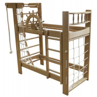 Ліжко двоярусне зі спортивним куточком 190 х 80 см