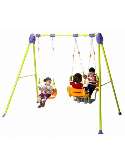 Детские качели Лодочка трёхместные