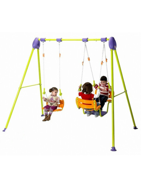 Детские качели Лодочка трёхместные