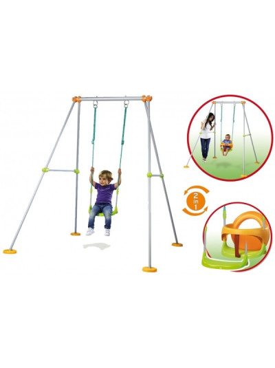 Гойдалка дитяча металева з розбірним сидінням