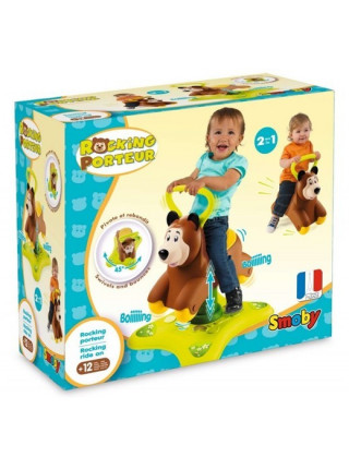 Гойдалка-качачка 2в1 Мотоцикліст Тедді 