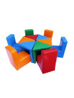 Набір ігрових м'яких меблів Квітка кольорова