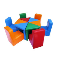 Набір ігрових м'яких меблів Квітка кольорова