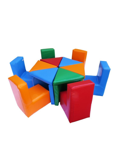 Набір ігрових м'яких меблів Квітка кольорова