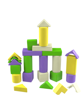 Конструктор з м'яких блоків Будівельник-5