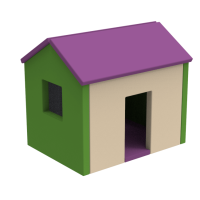Будиночок м'який модульний