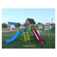Ігровий дитячий майданчик Барвінок з двома гірками