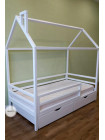 Кроватка домик белая 160х 80 см