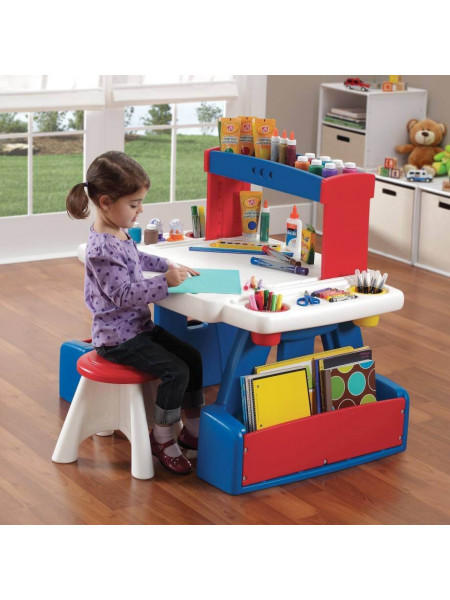 Пластикова дитяча парта Творчий проект зі стільчиком