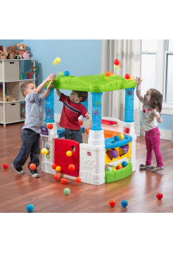 Детский домик-веранда с шариками