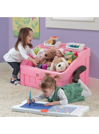 Комод для іграшок з дошкою для творчості