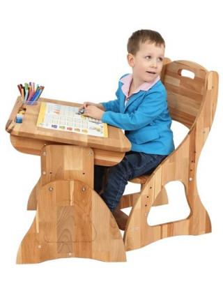 Парта ростуча з ящиком і стільцем бук