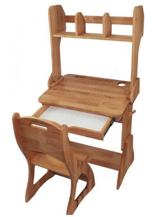 Комплект парта, стілець, полиця 60 см