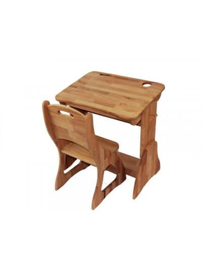 Комплект парта трансформер і стілець бук 70 см